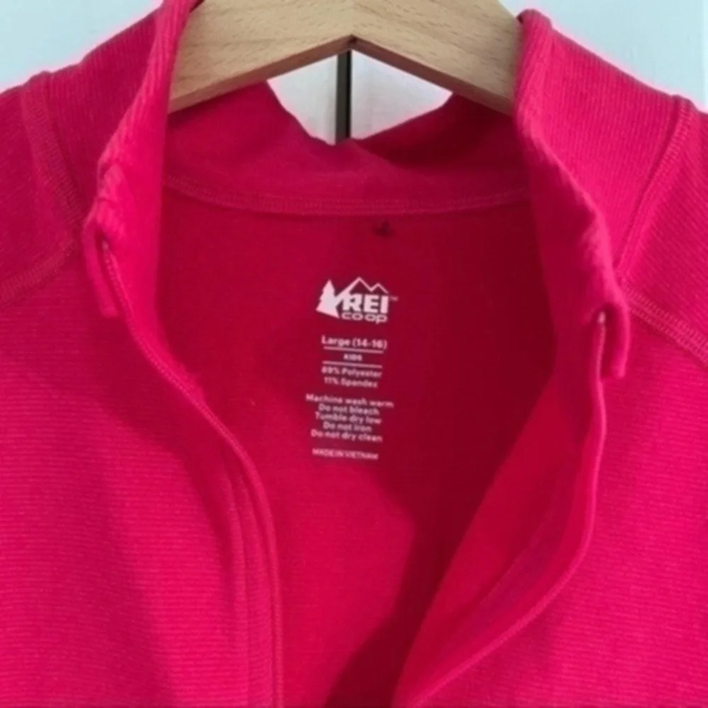 REI Co-op Half-Zip Kids’ Red Top​​​​